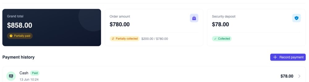 Payments, deposits, and invoices — automated