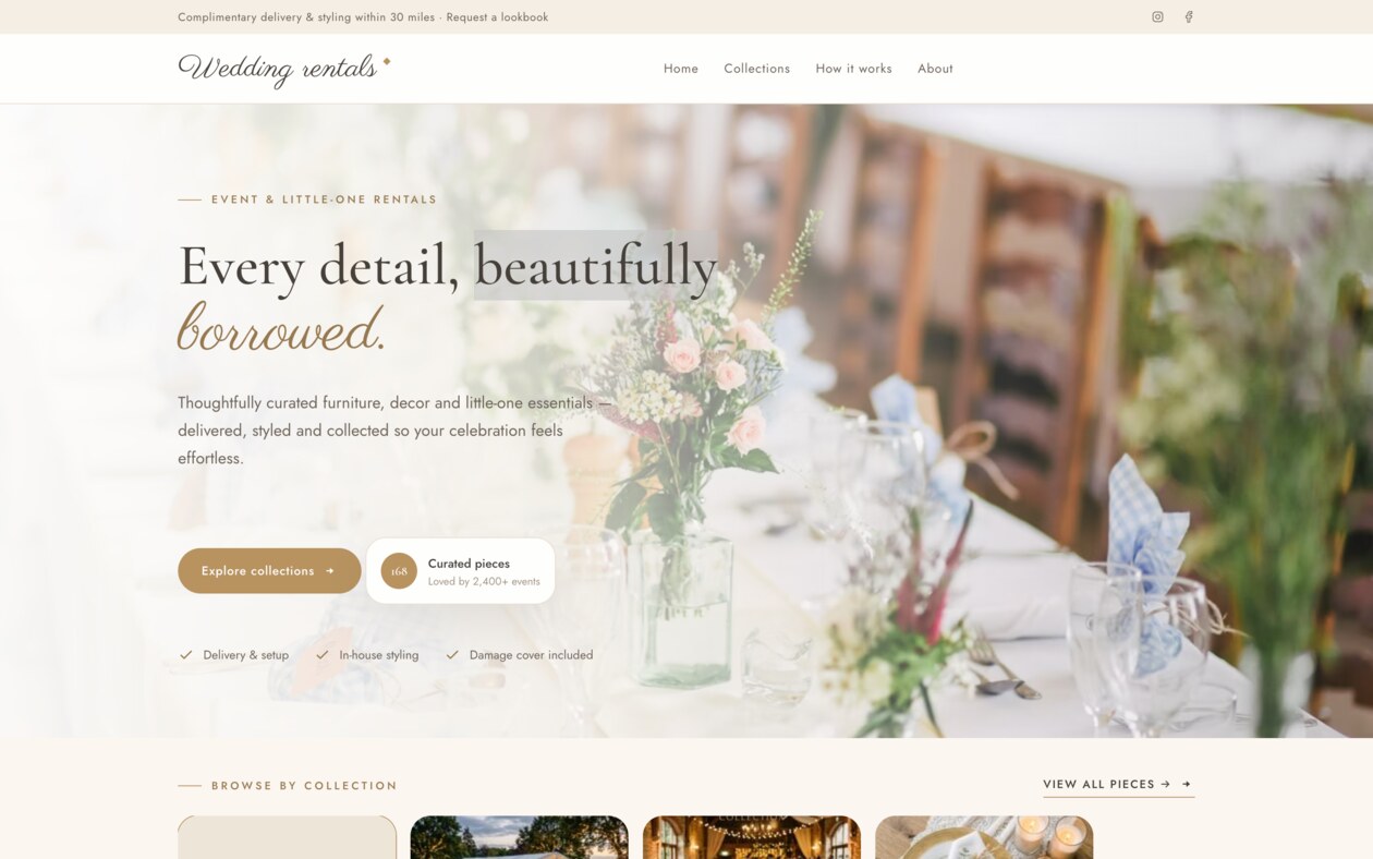 A storefront built with the Fleur theme